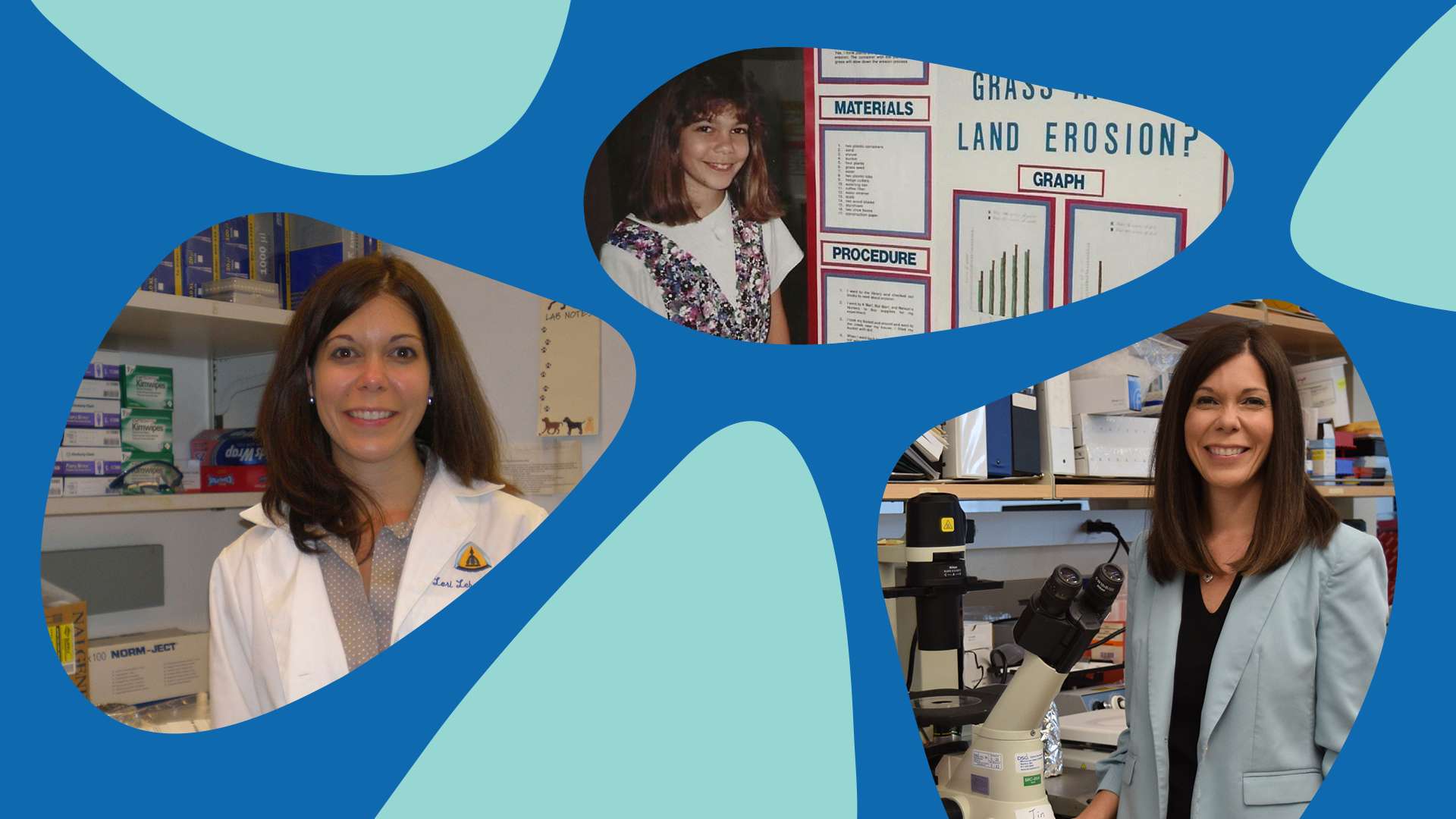 photo collage of Lori Lebson, Head of Medical Affairs at EMD Serono