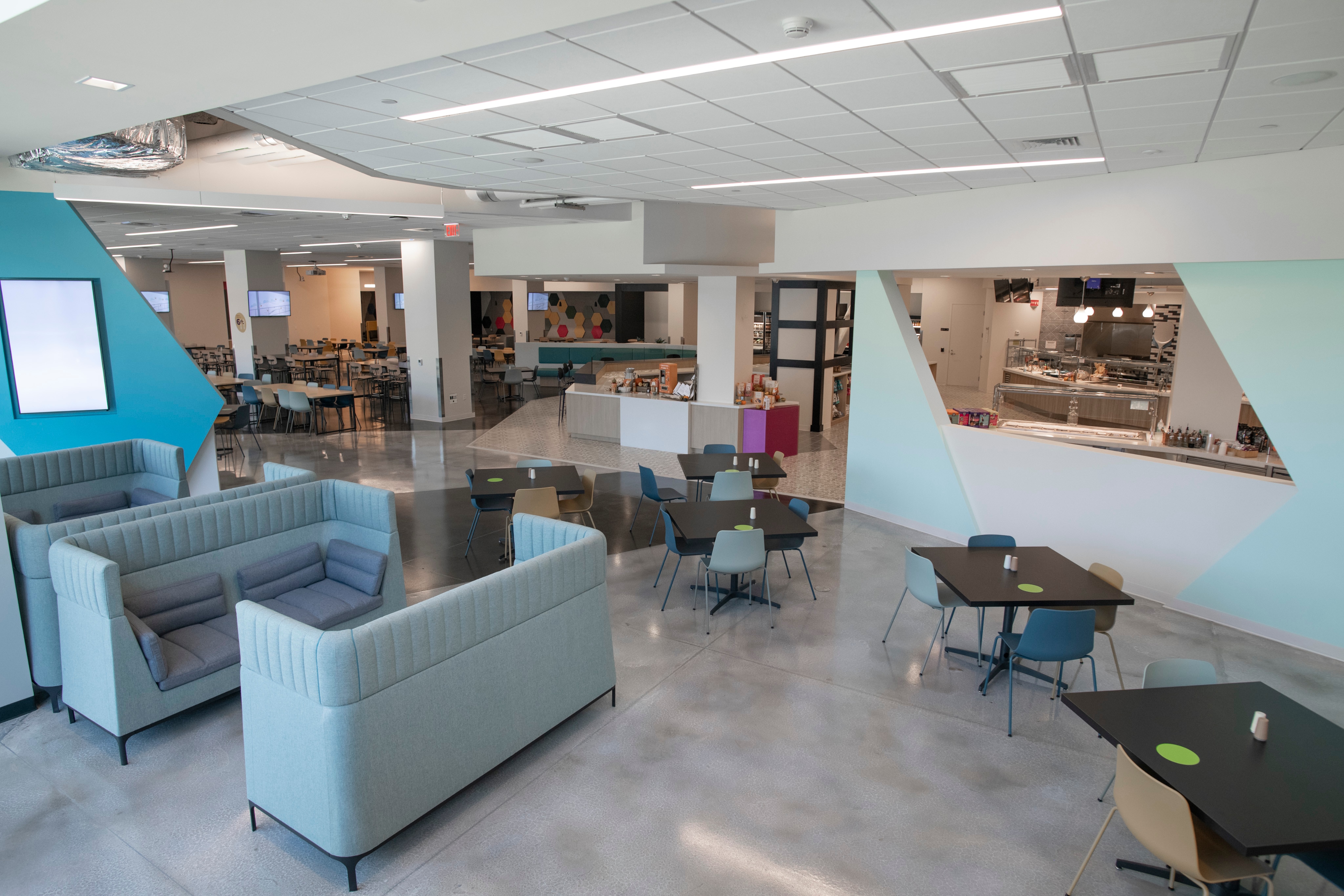 cafeteria of the EMD Serono r&d insititute in billerica, ma